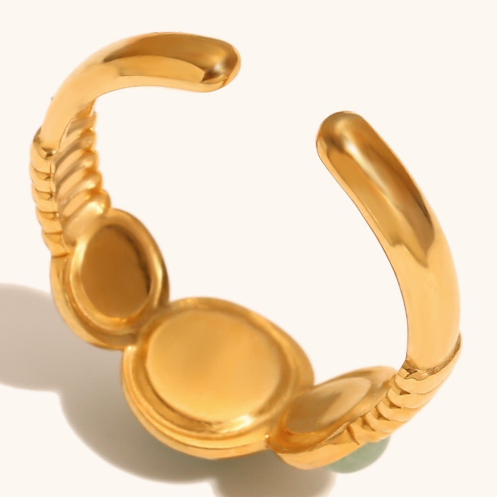 Estrella Green stone rings