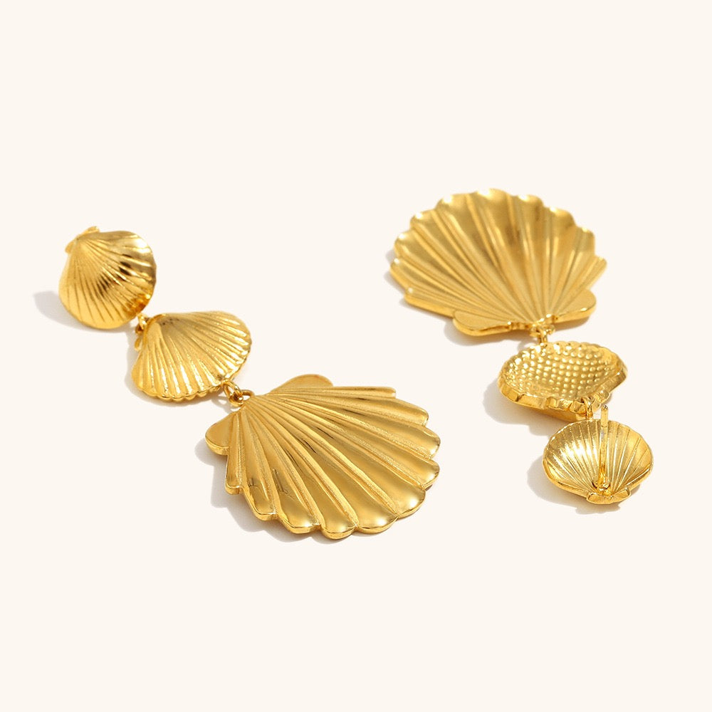 Three shells earrings