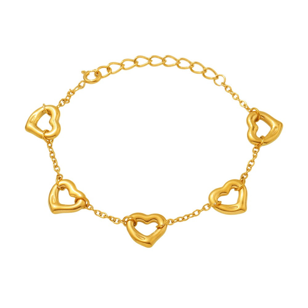 Hearty hoops bracelet