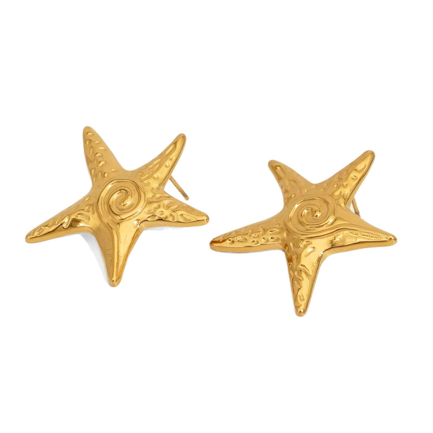Tarako Swirl starfish earrings
