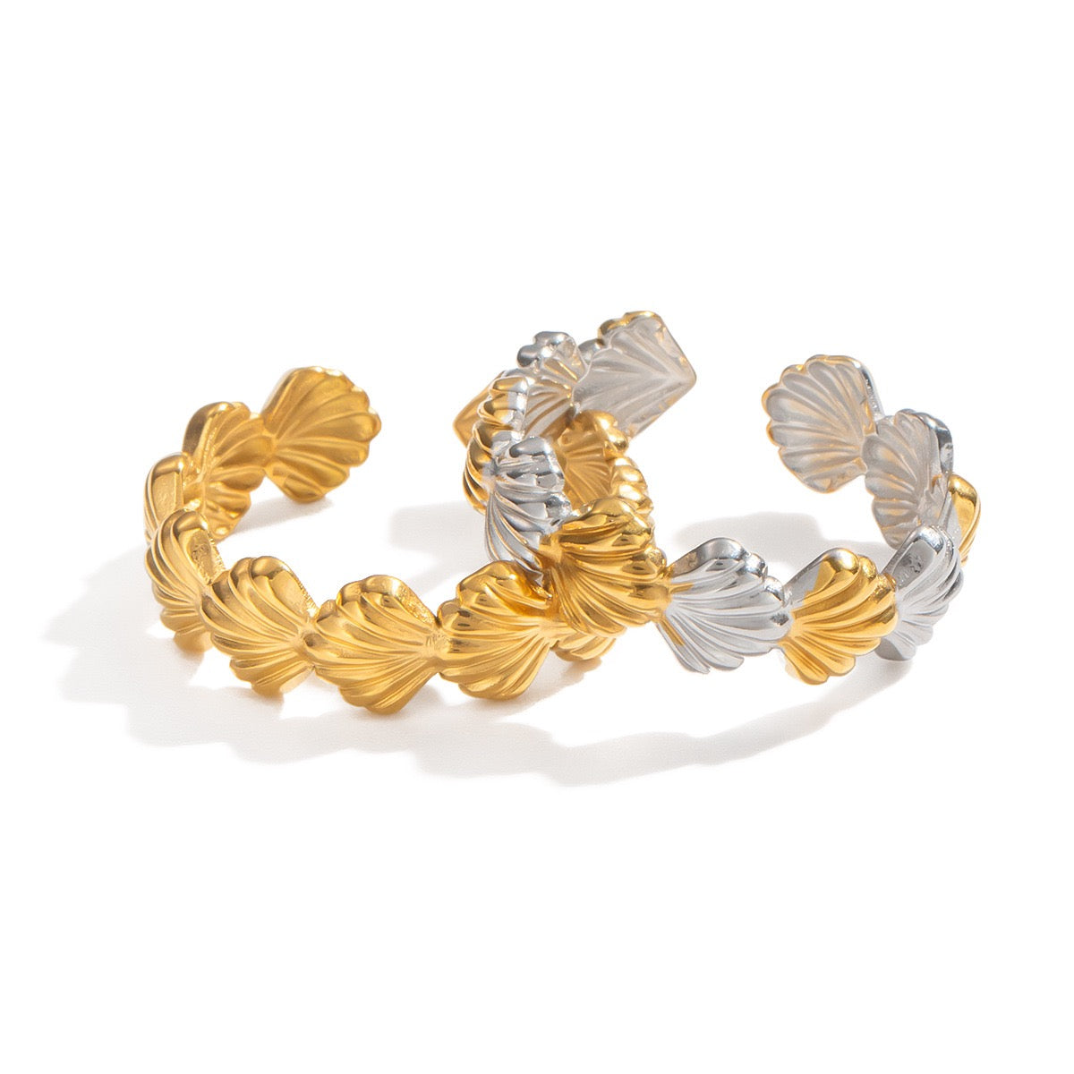 Beachside star shell rings collection