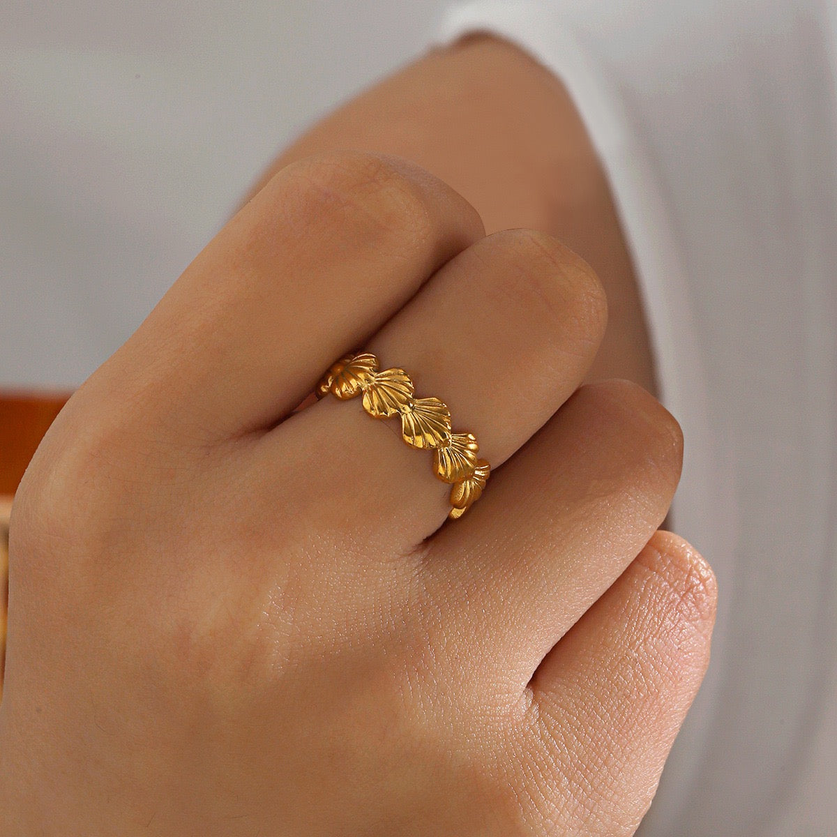 Beachside star shell rings collection