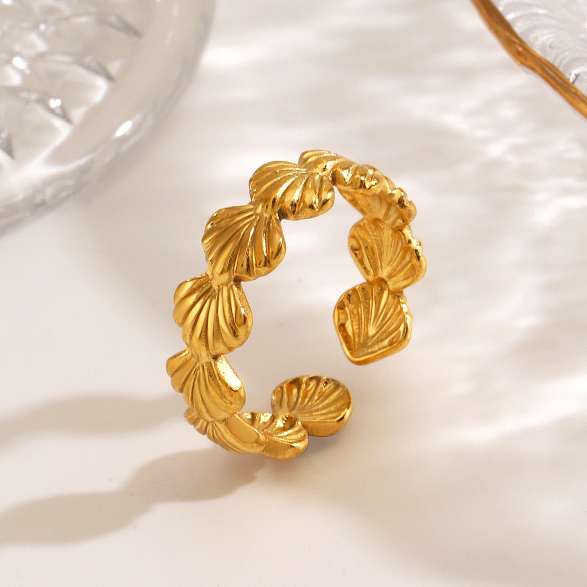 Beachside star shell rings collection