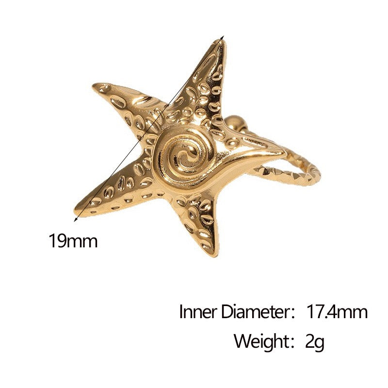 Yeelen swirl starfish rings