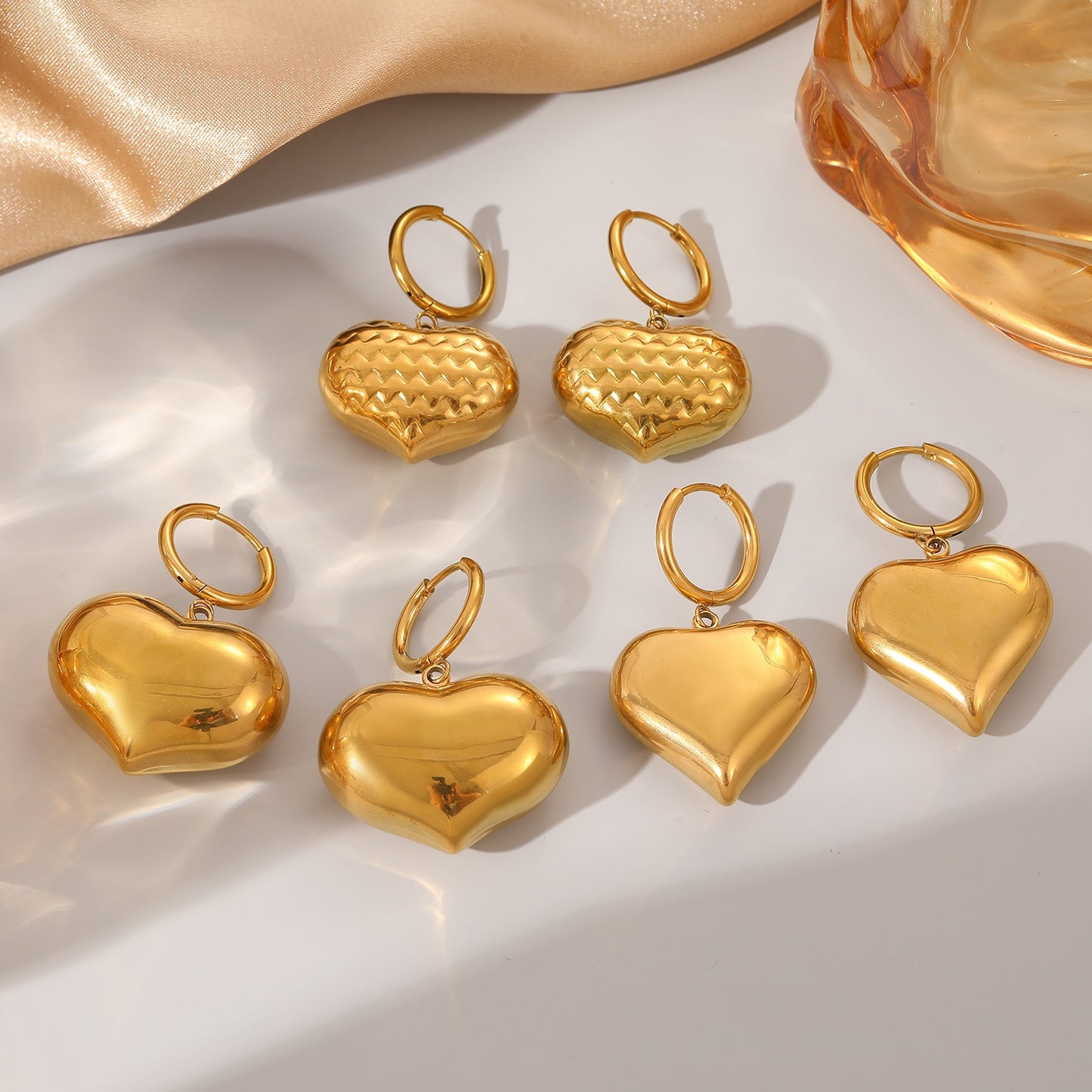 Yasmin Heart earrings