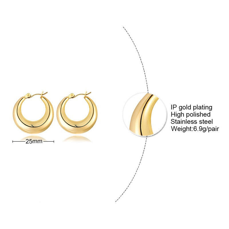 Amore hoops earrings