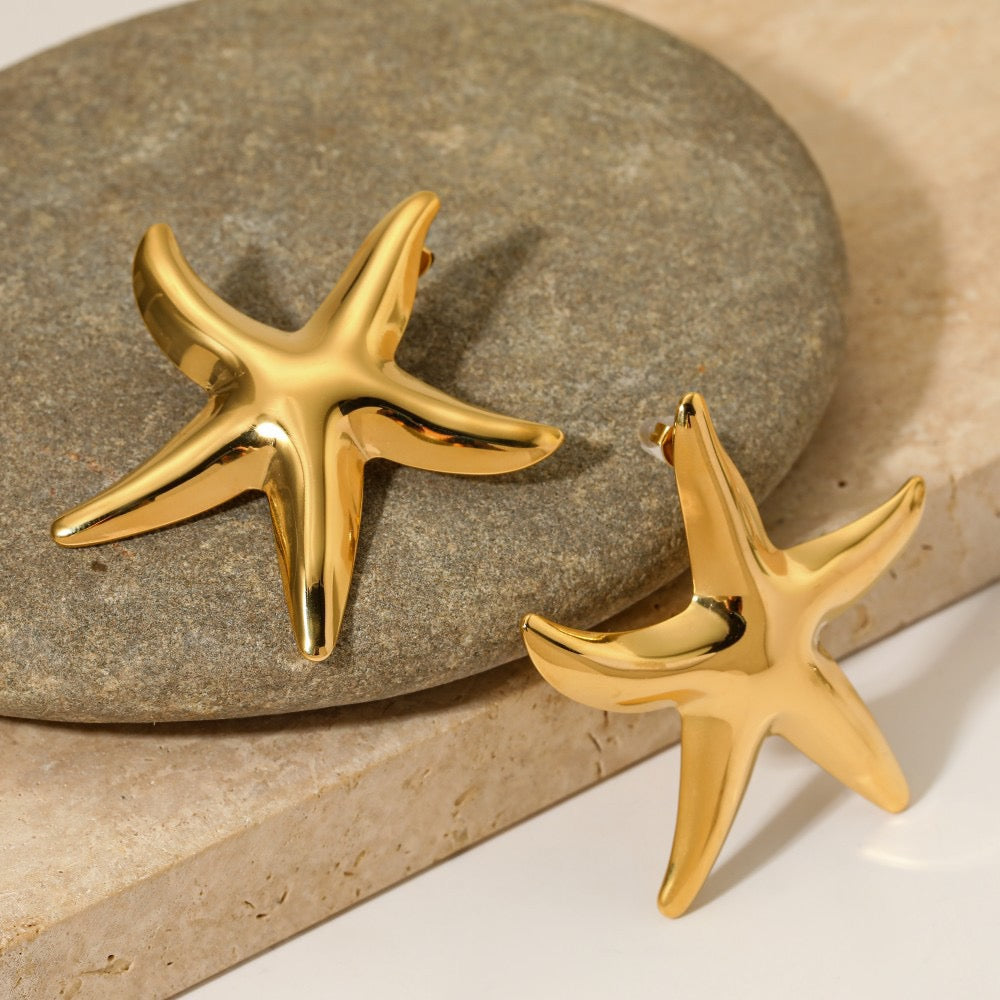 Chubby starfish earrings