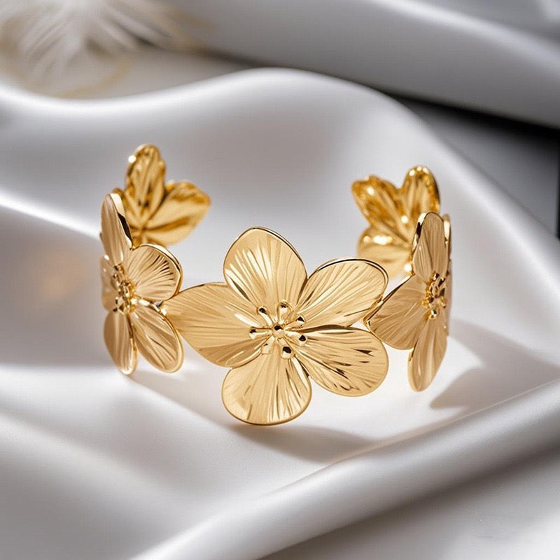 Big flower bangles