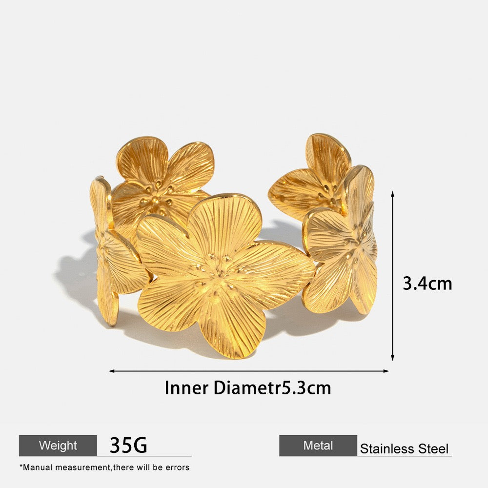 Big flower bangles
