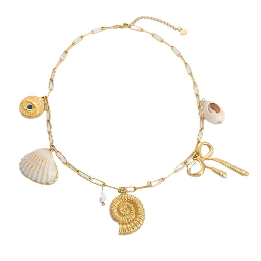 Bondi Amie seashell charm necklace