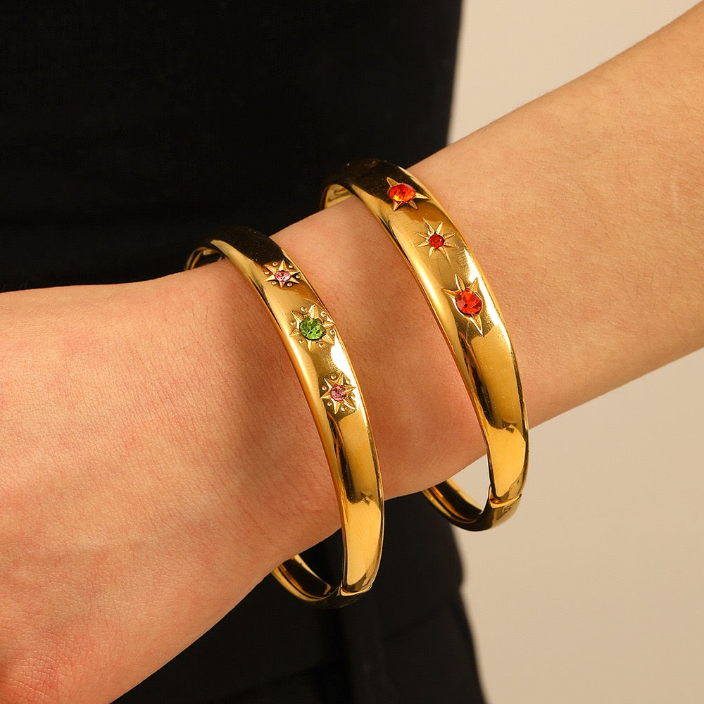 Three stars bangles