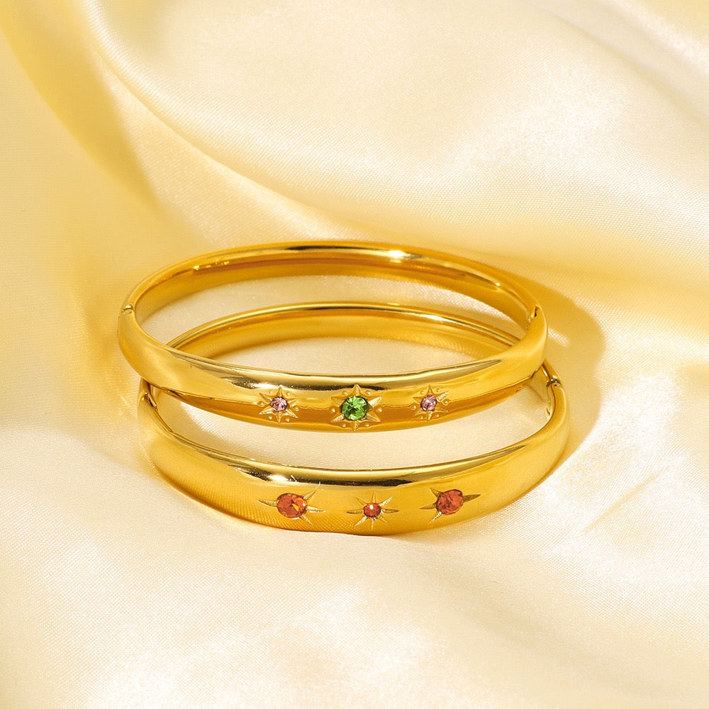 Three stars bangles