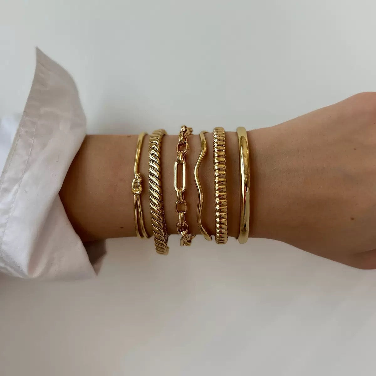 Braid cuban bangle