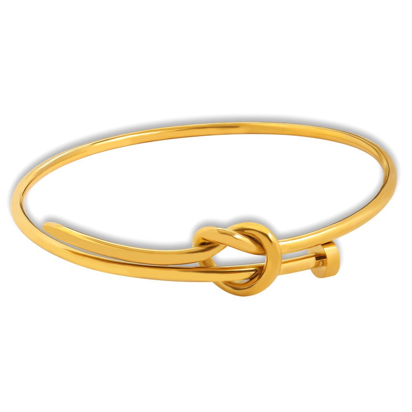 Tangled nail bangle