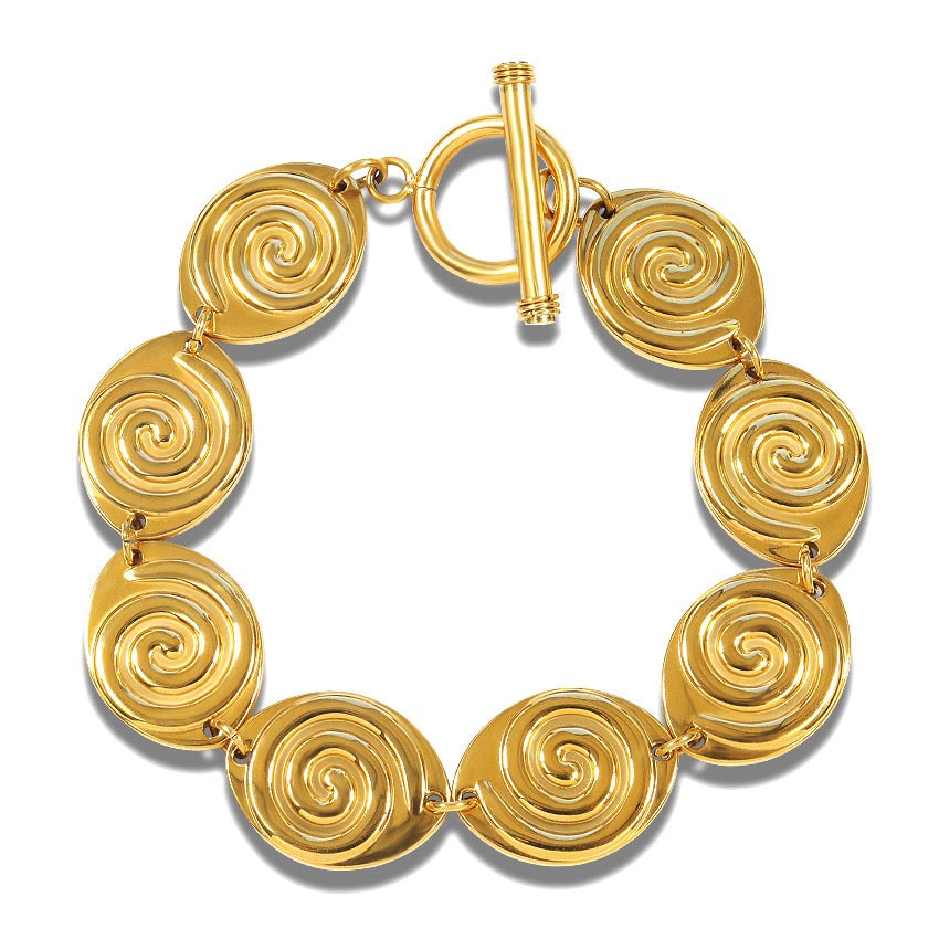 Swirl band bracelet