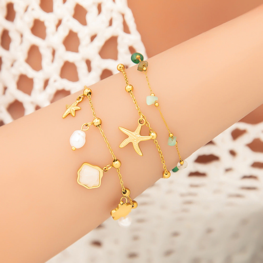 Kevin Bondi summer ocean charm bracelets