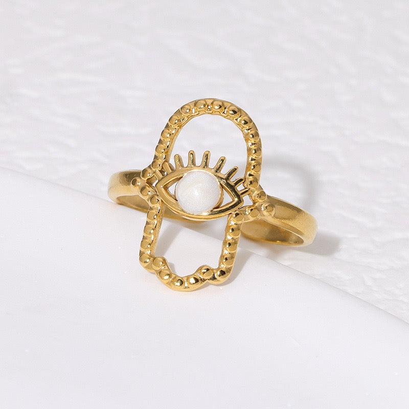 Hamsa palm rings