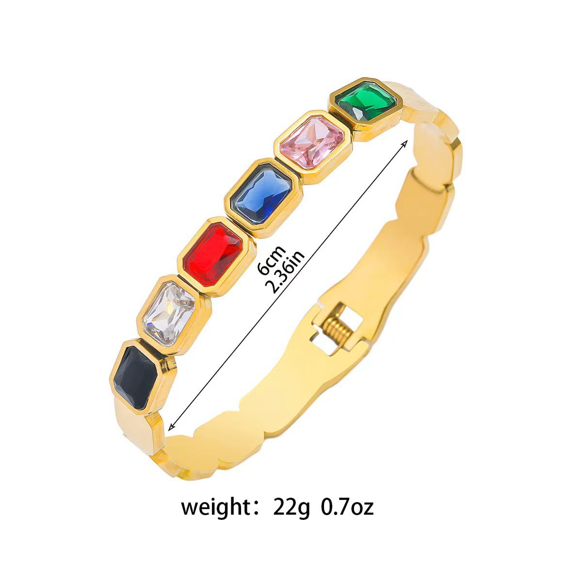 Rainbow rocks bangles