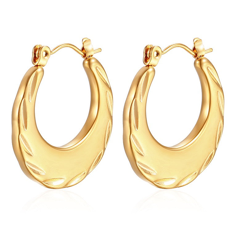 Gina hoops earrings