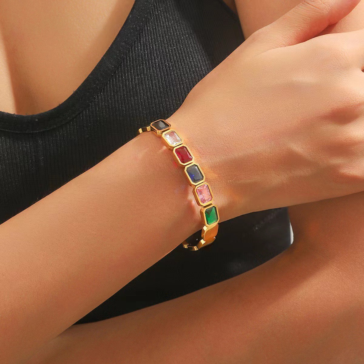Rainbow rocks bangles