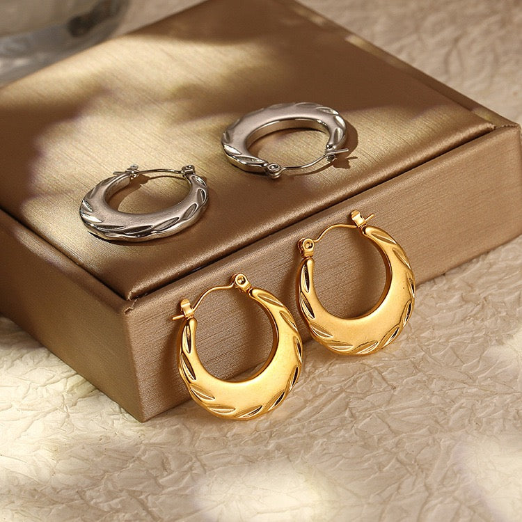 Gina hoops earrings