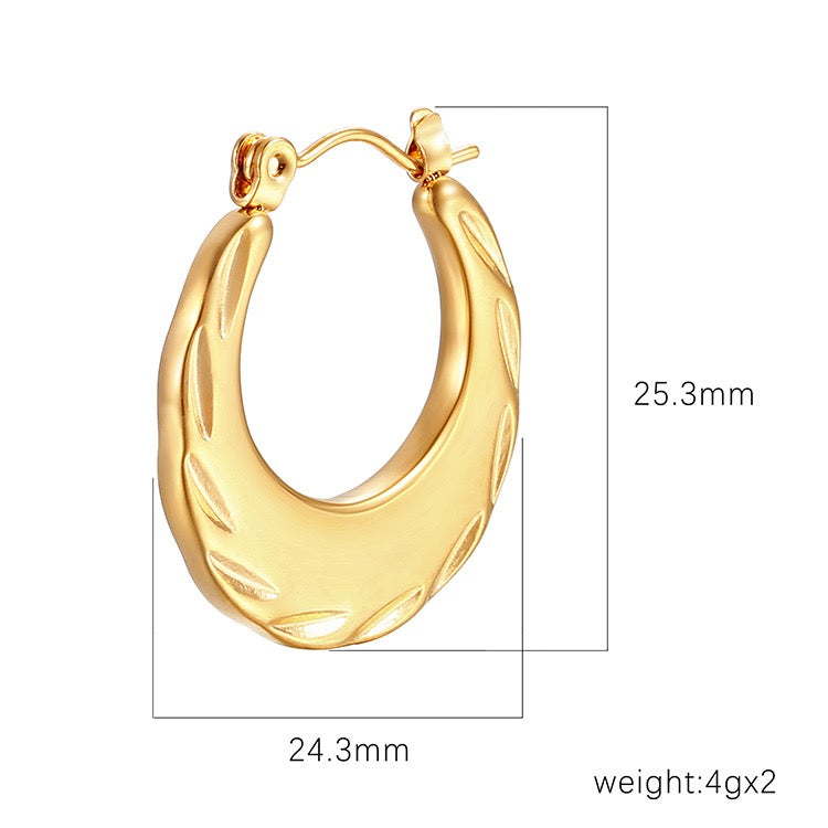 Gina hoops earrings