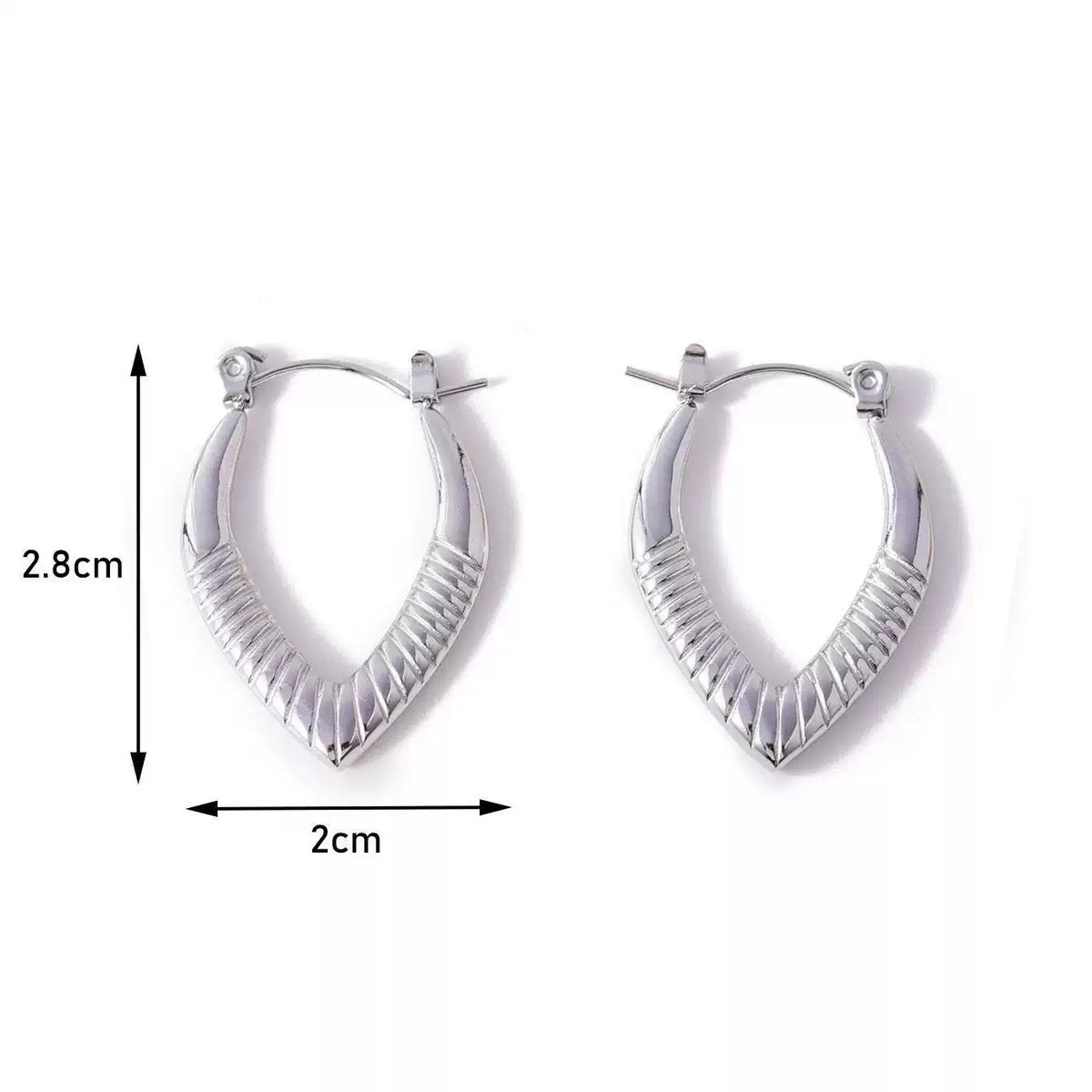 Amethyst hoops earrings