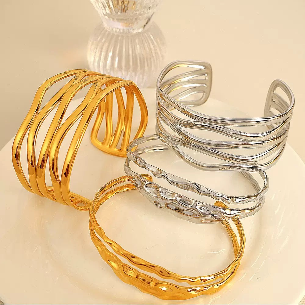 Layer statement bangle