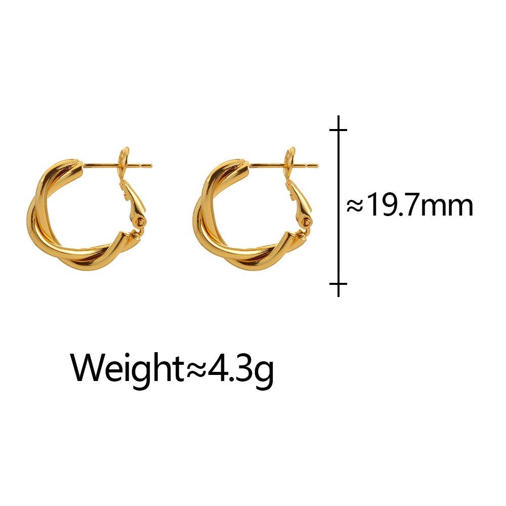 Amethyst hoops earrings