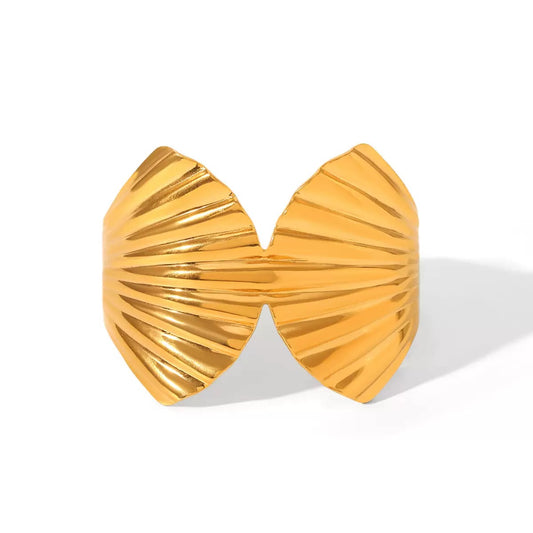 Double big shells bangle