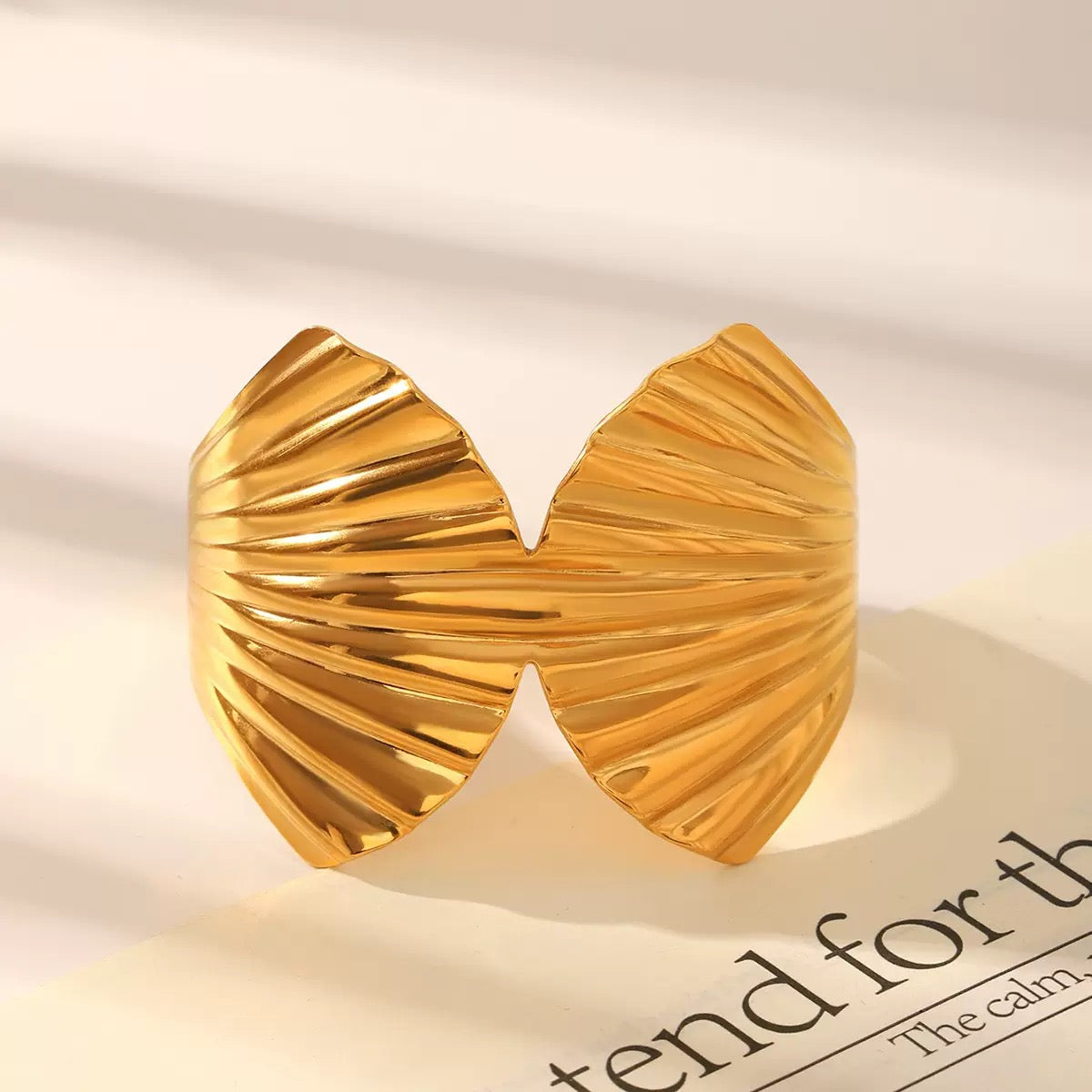 Double big shells bangle