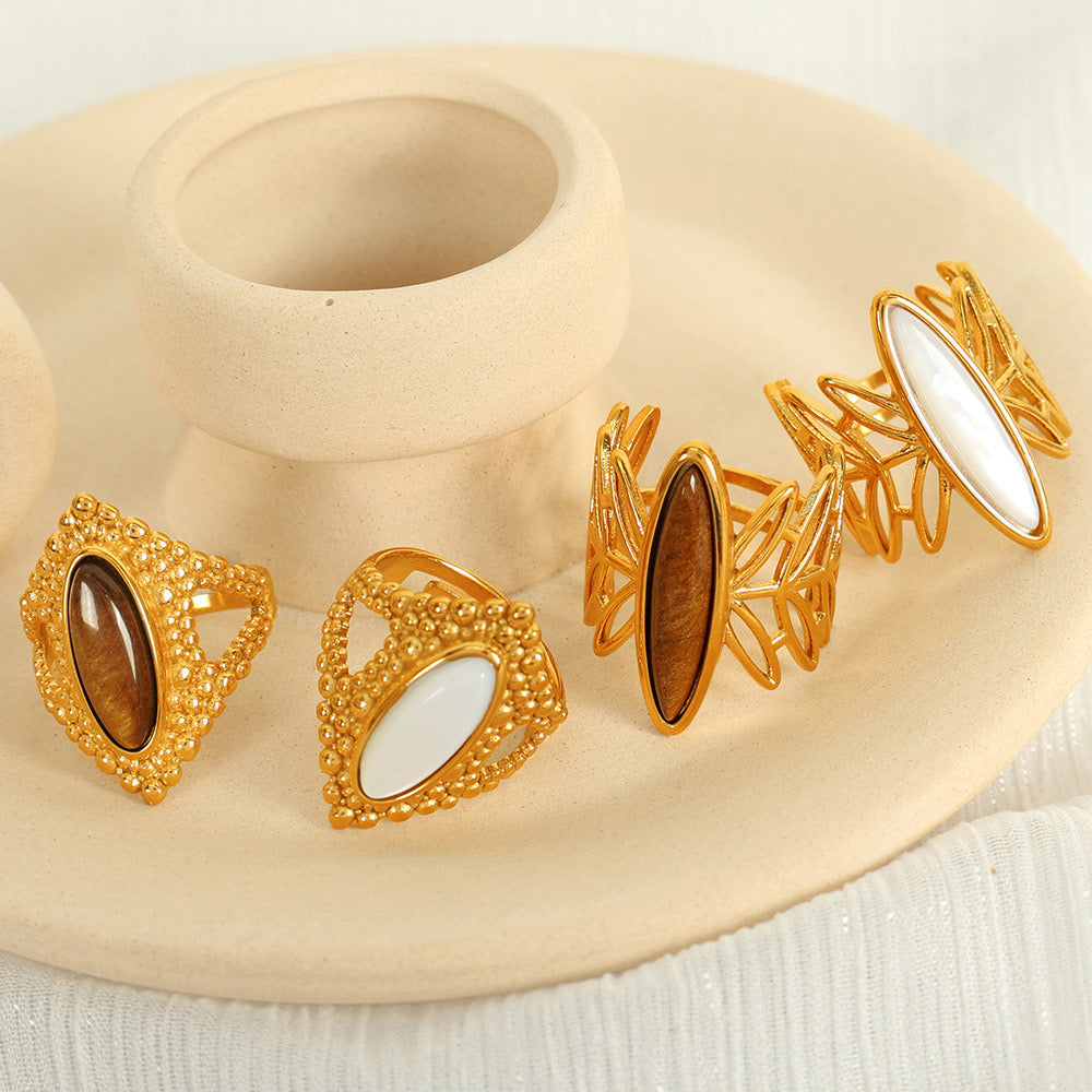Kayo Natural stone rings