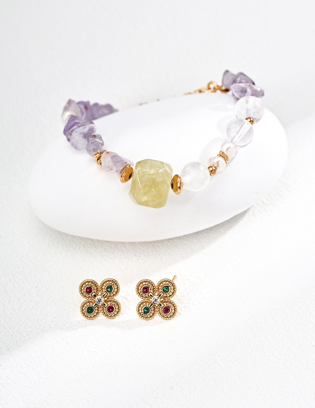 Topaz And Amethyst bracelet