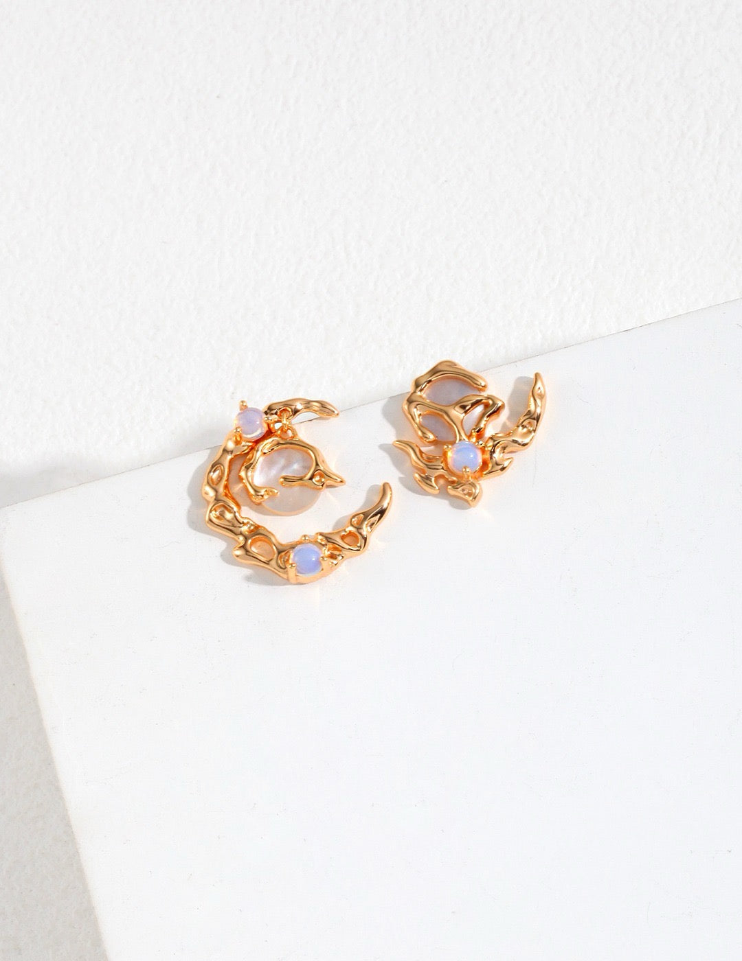 Moon stone dream set earrings