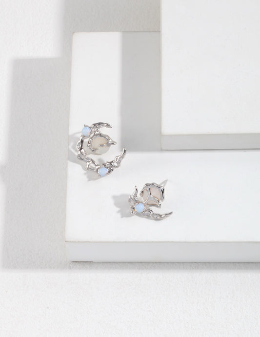 Moon stone dream set earrings