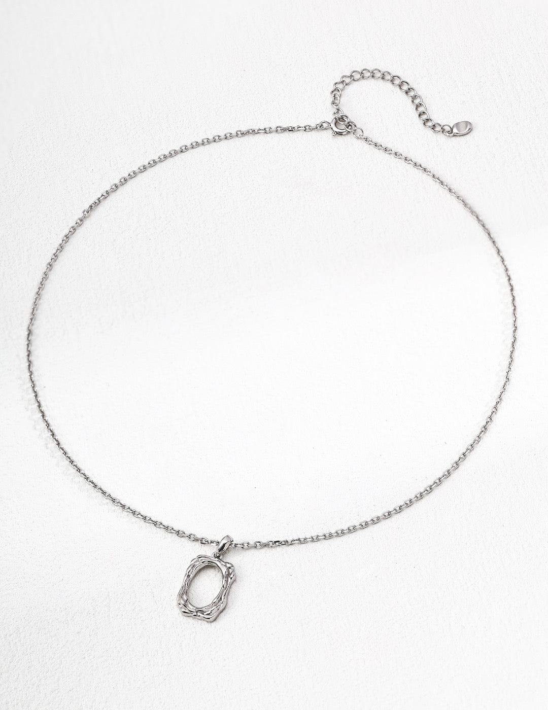 Square hoop necklace