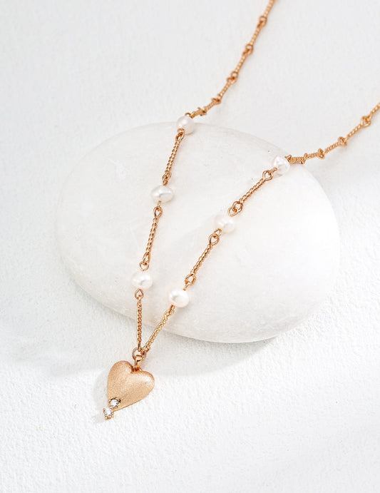 Golden heart necklace