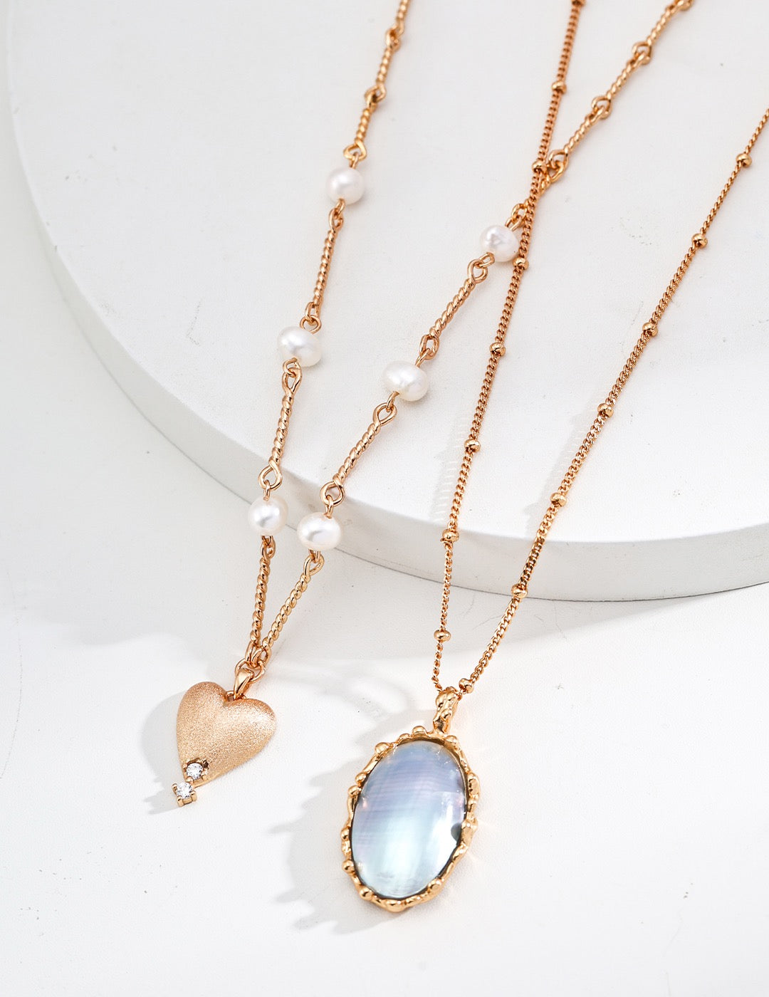 Golden heart necklace