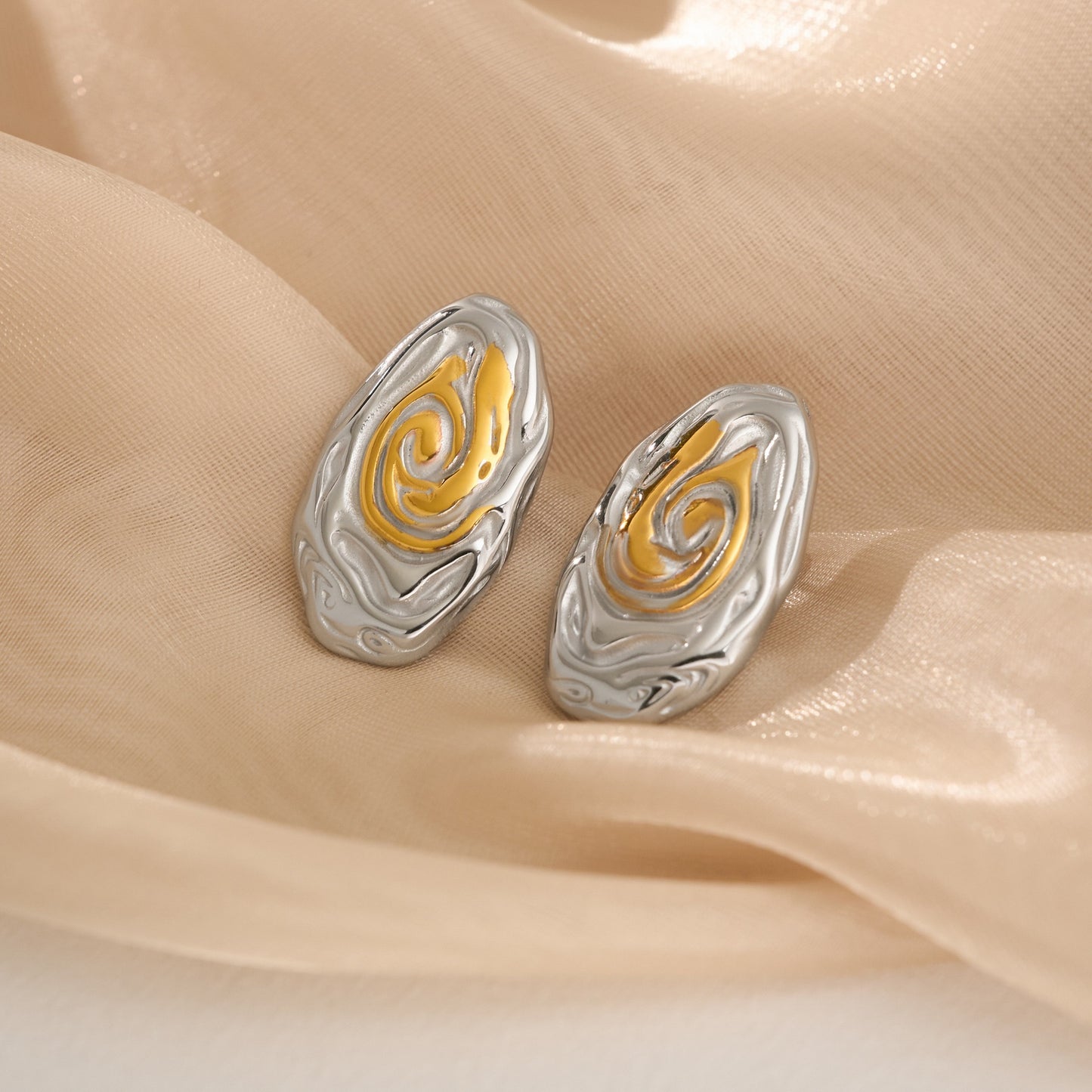 Mix swirl earrings