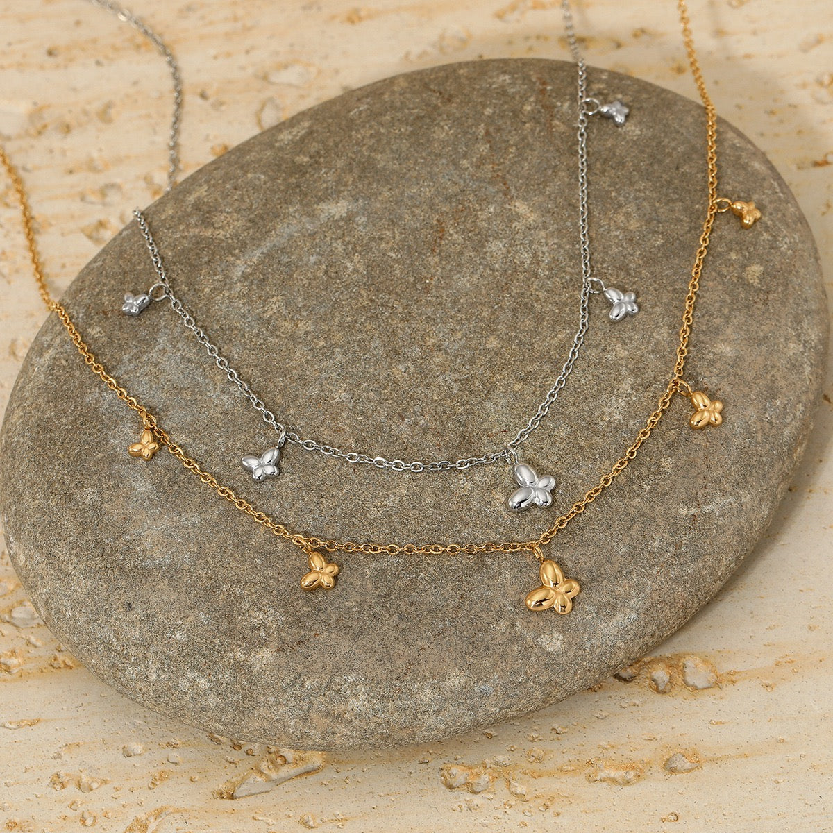 Dainty butterfly necklace