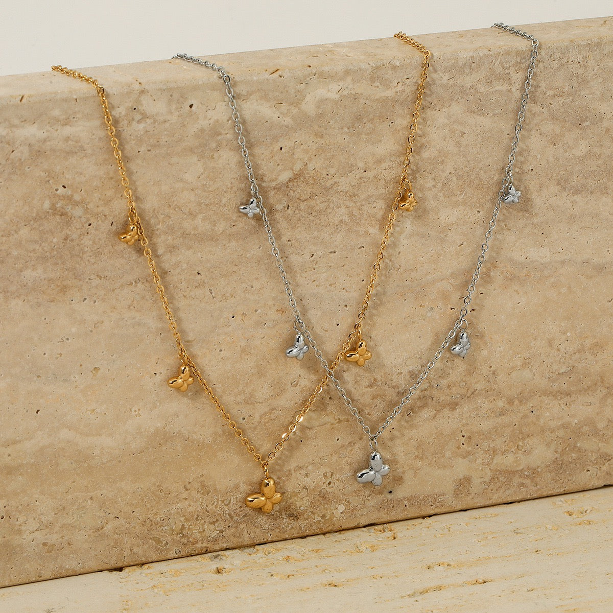 Dainty butterfly necklace