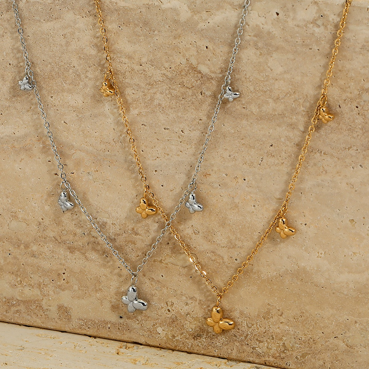 Dainty butterfly necklace