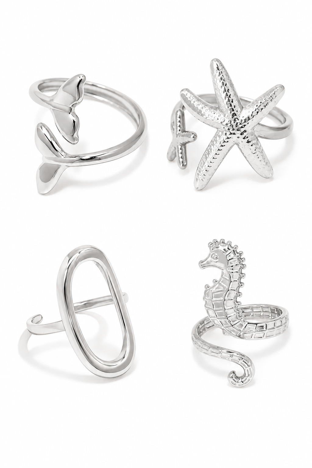 Silver Water rings