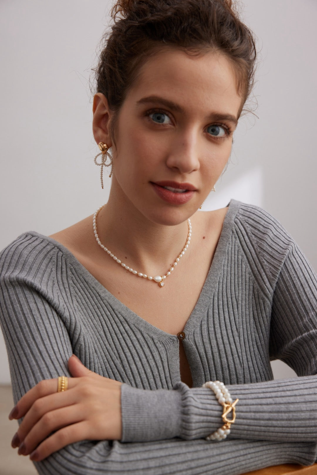 Little star pearl necklace