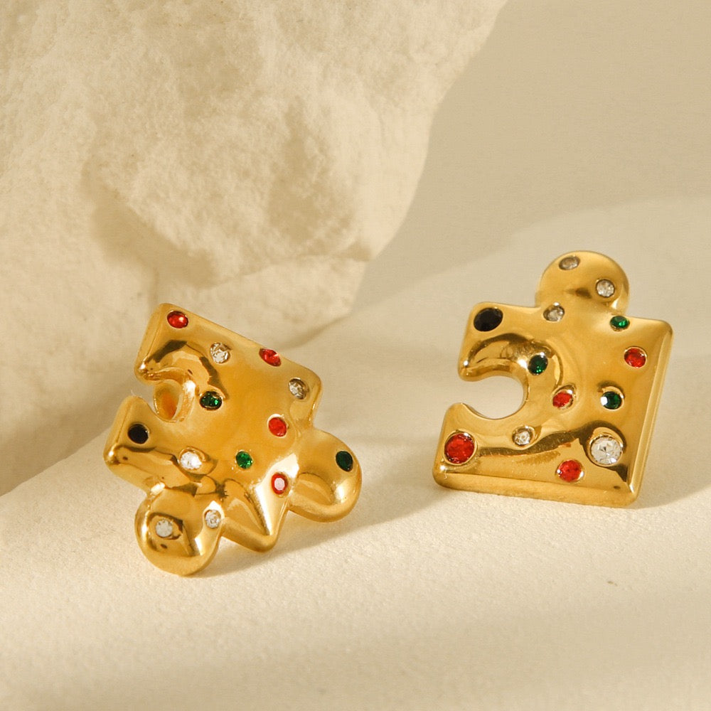 Puzzle earrings