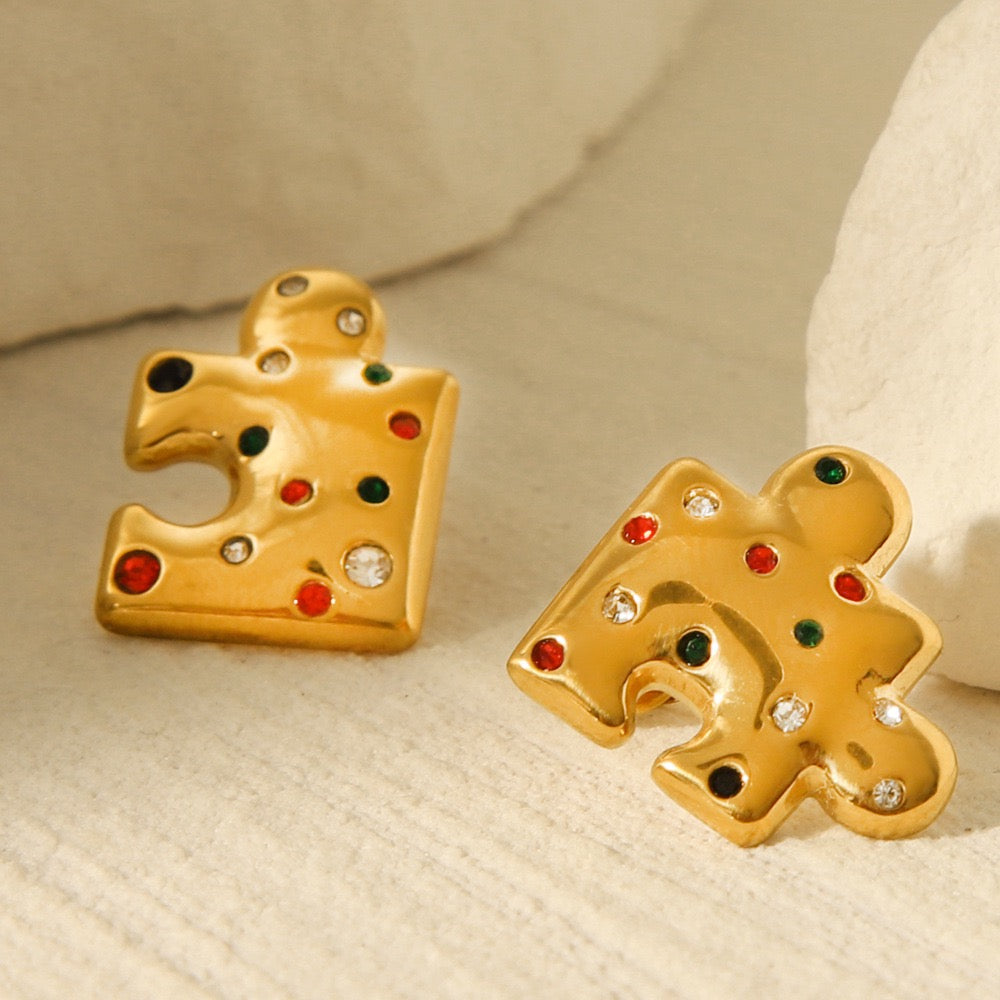 Puzzle earrings