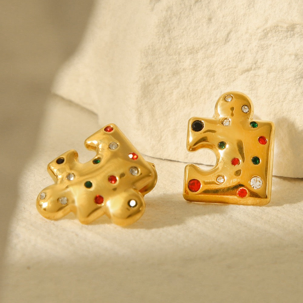 Puzzle earrings