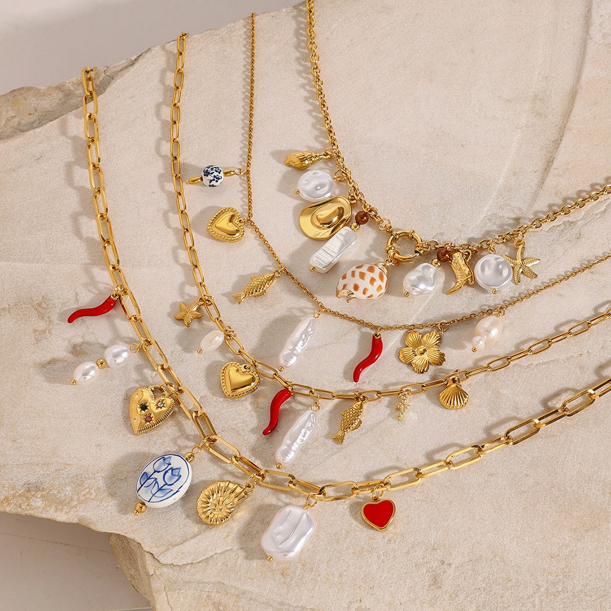 Bondi Hope summer charm necklace