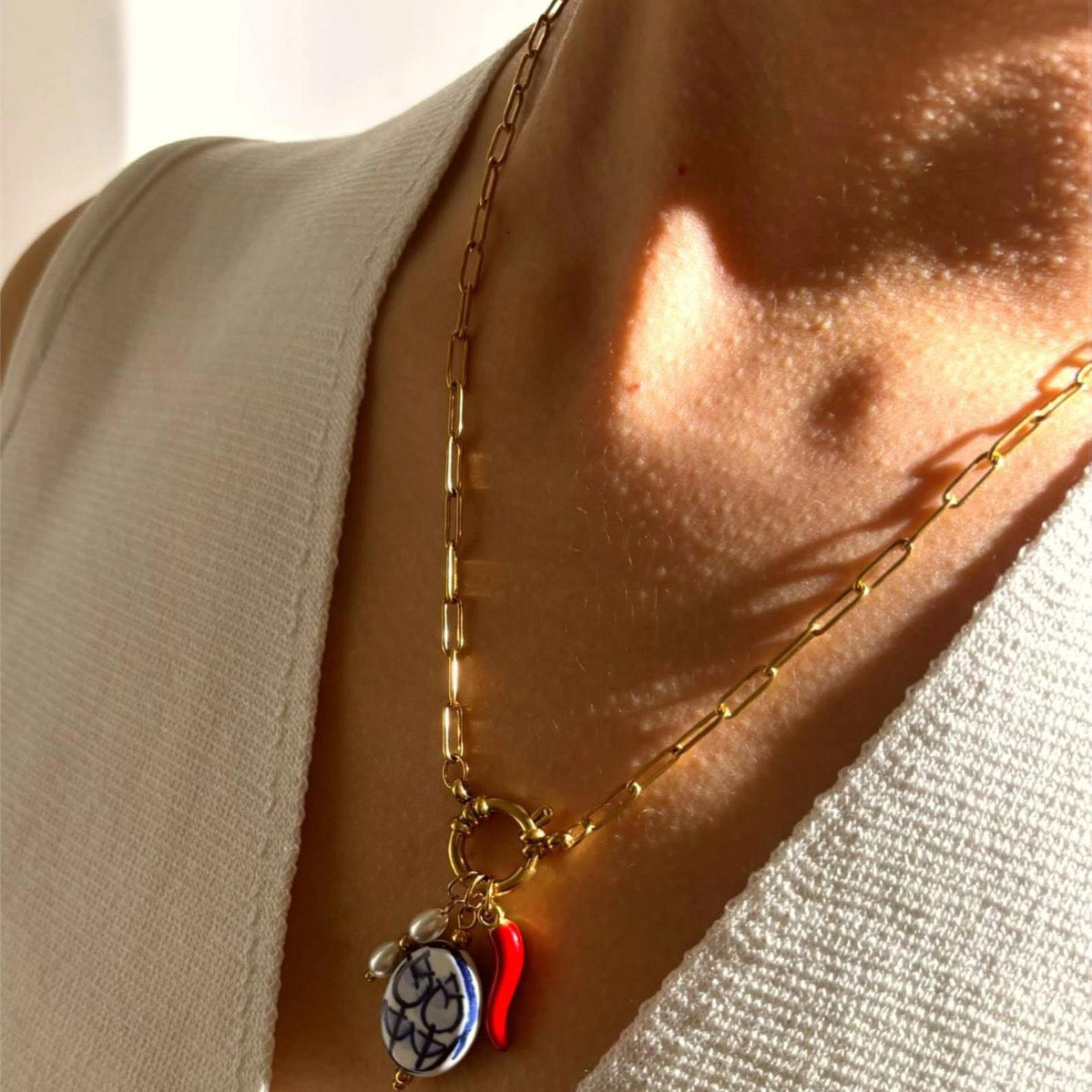 Charm chains necklace