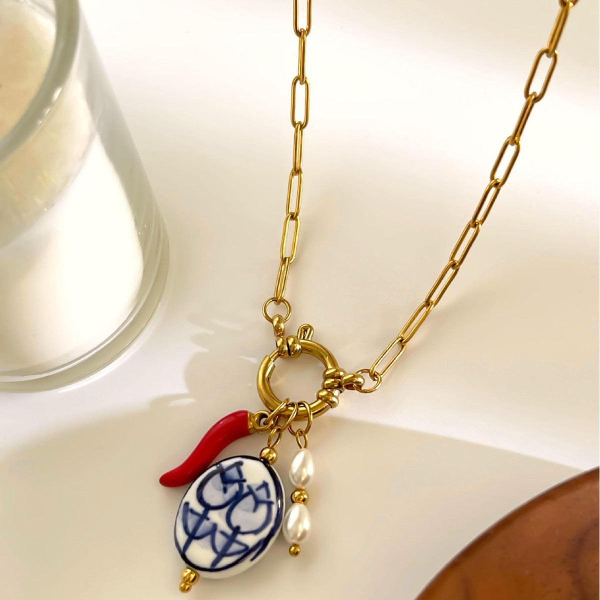 Charm chains necklace